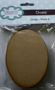 MDF OVAL -  x 6