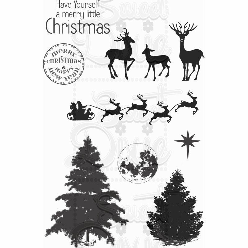 Sweet Dixie - Stamps WINTER SCENE  **REDUCED**