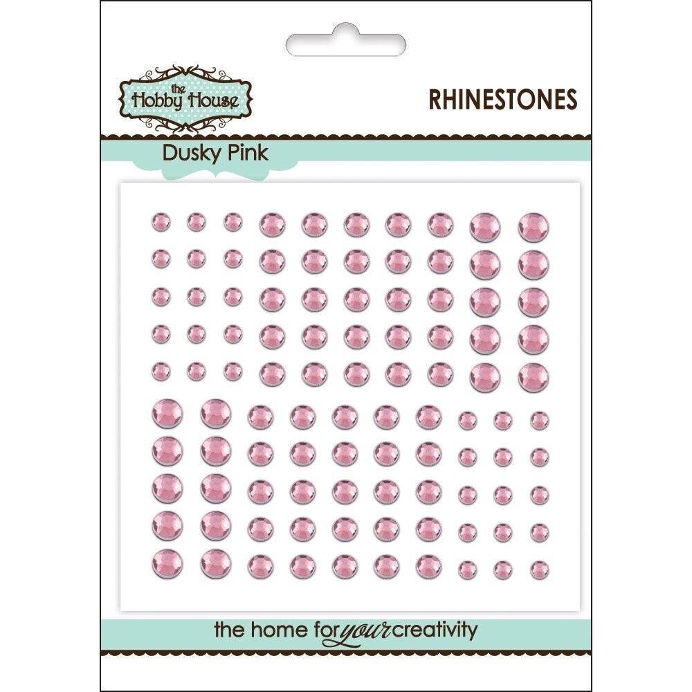 The Hobby House Rhinestones Assorted - DUSKY PINK