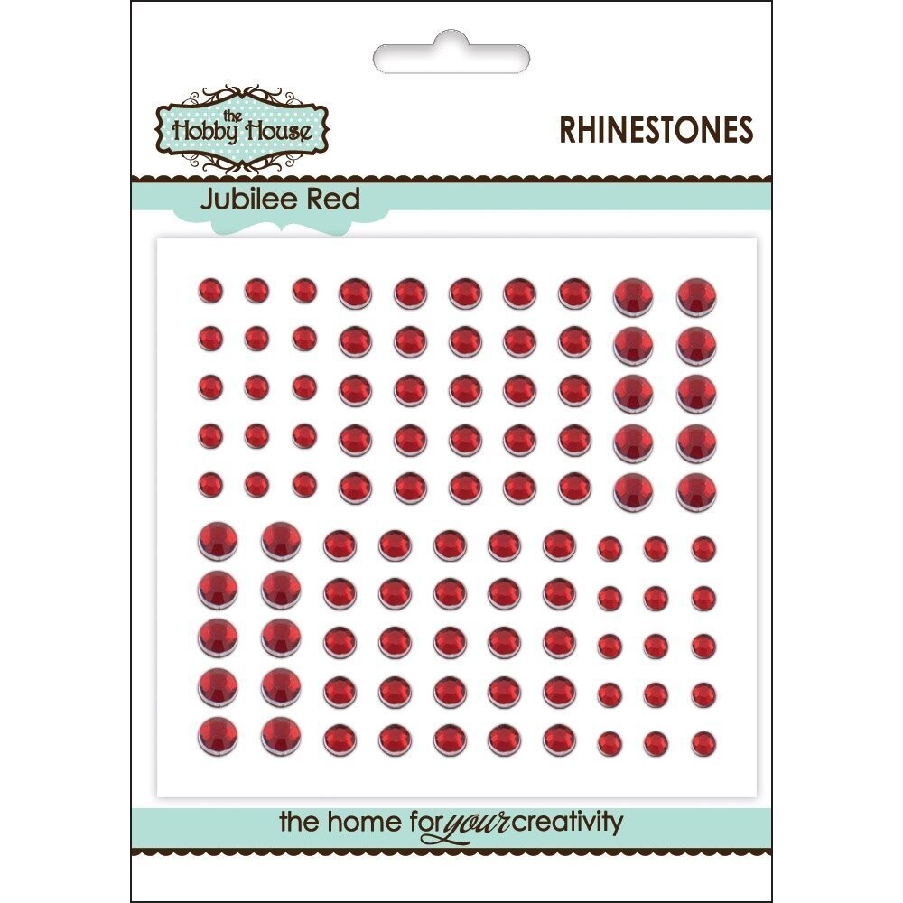The Hobby House Rhinestones Assorted - JUBILEE RED