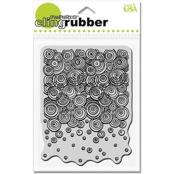 Stampendous Cling Rubber Stamp - GEO BUBBLES