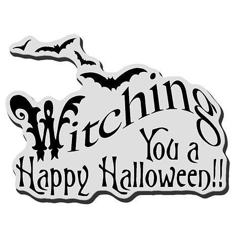 Stampendous Cling Rubber stamp - WITCHING YOU