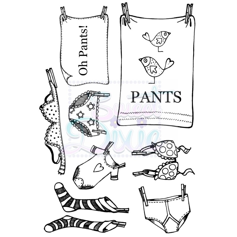 Sweet Dixie - Stamps WASHING LINE **REDUCED**