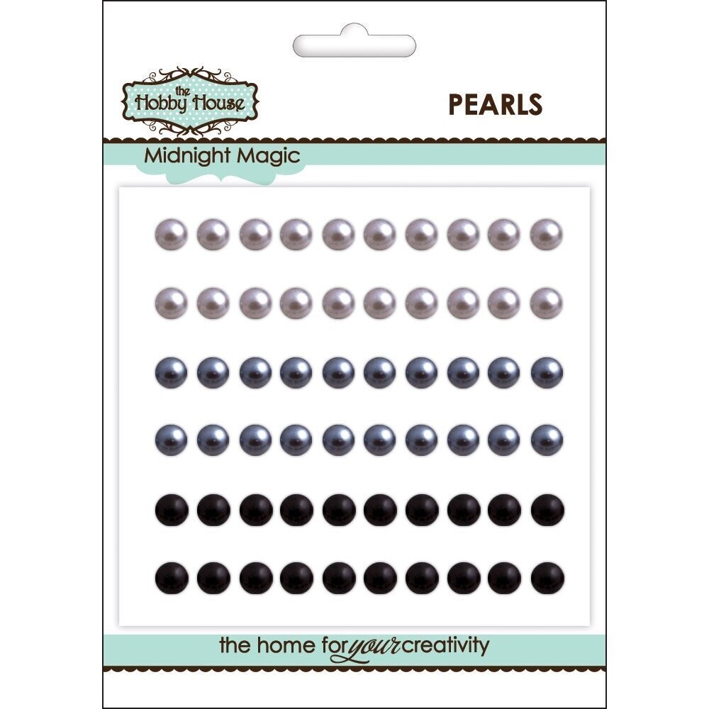 The Hobby House 5mm Pearls - MIDNIGHT MAGIC