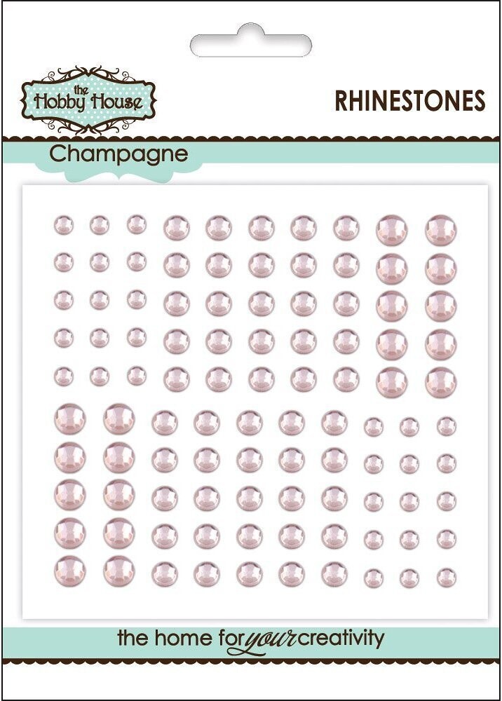 The Hobby House Rhinestones Assorted - CHAMPAGNE
