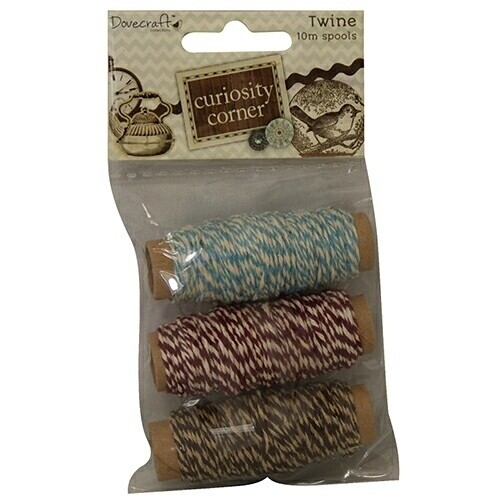 Dovecraft CURIOSITY CORNER Twine x3
