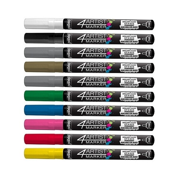 Pebeo 4Artist Markers - 2mm BLACK