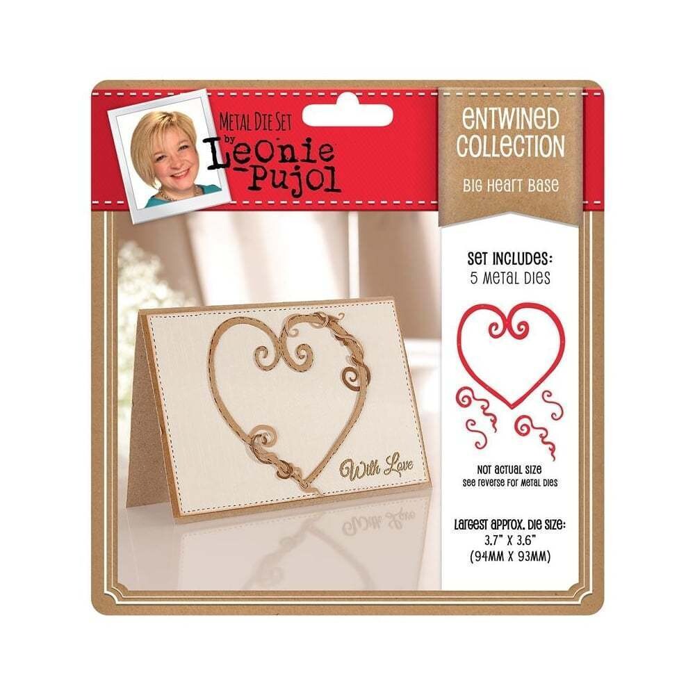 Leonie Pujol Entwined Collection - Big Heart BASE Die **LESS THAN HALF PRICE**