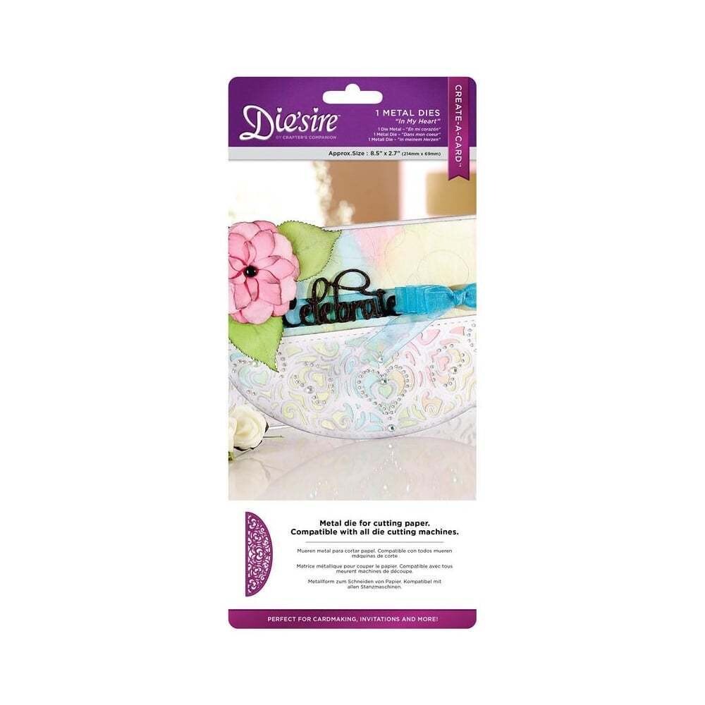 Die&#39;Sire Create A Card Hybrid Dies IN MY HEART  **HALF PRICE**  Only 2 left