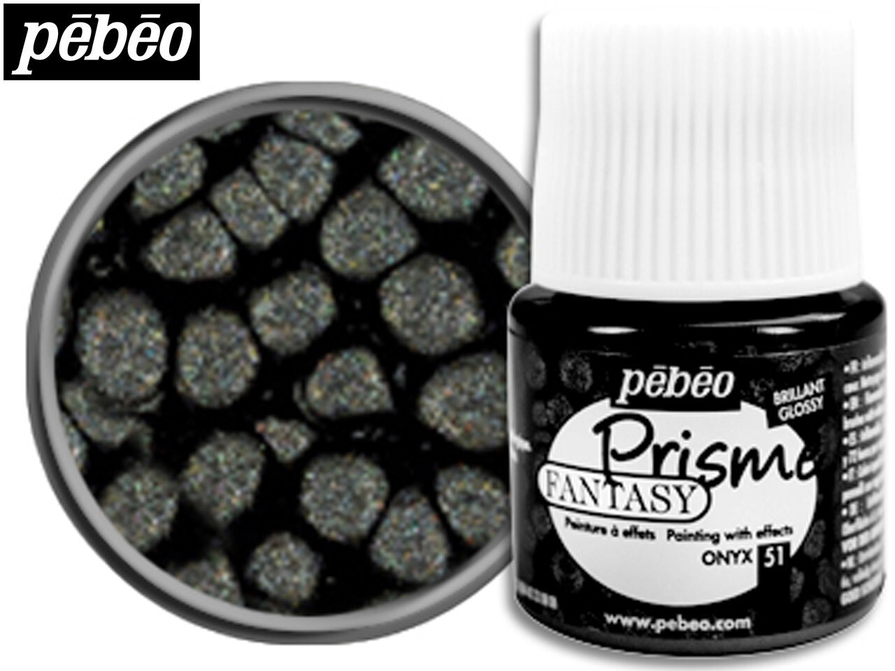 Pebeo Fantasy Prisme Paint - ONYX (51) 45ml