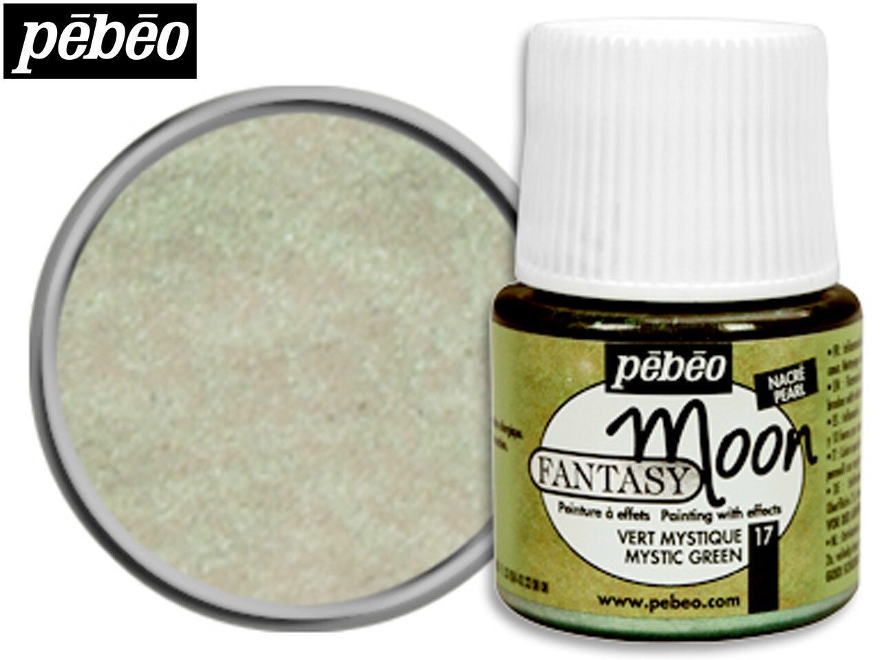 Pebeo Fantasy Moon Paint - MYSTIC GREEN (17) 45ml
