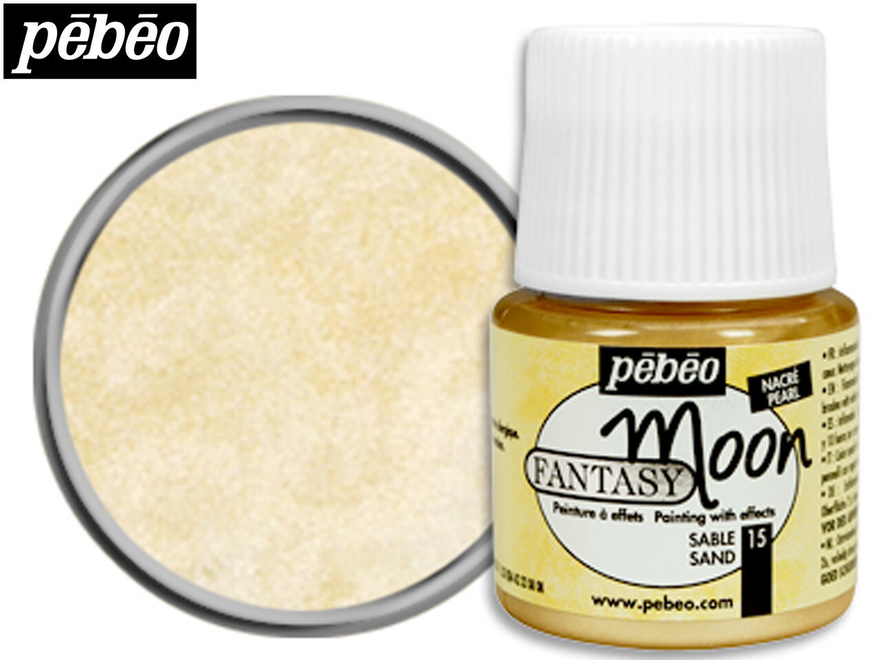 Pebeo Fantasy Moon Paint - SAND (15) 45ml