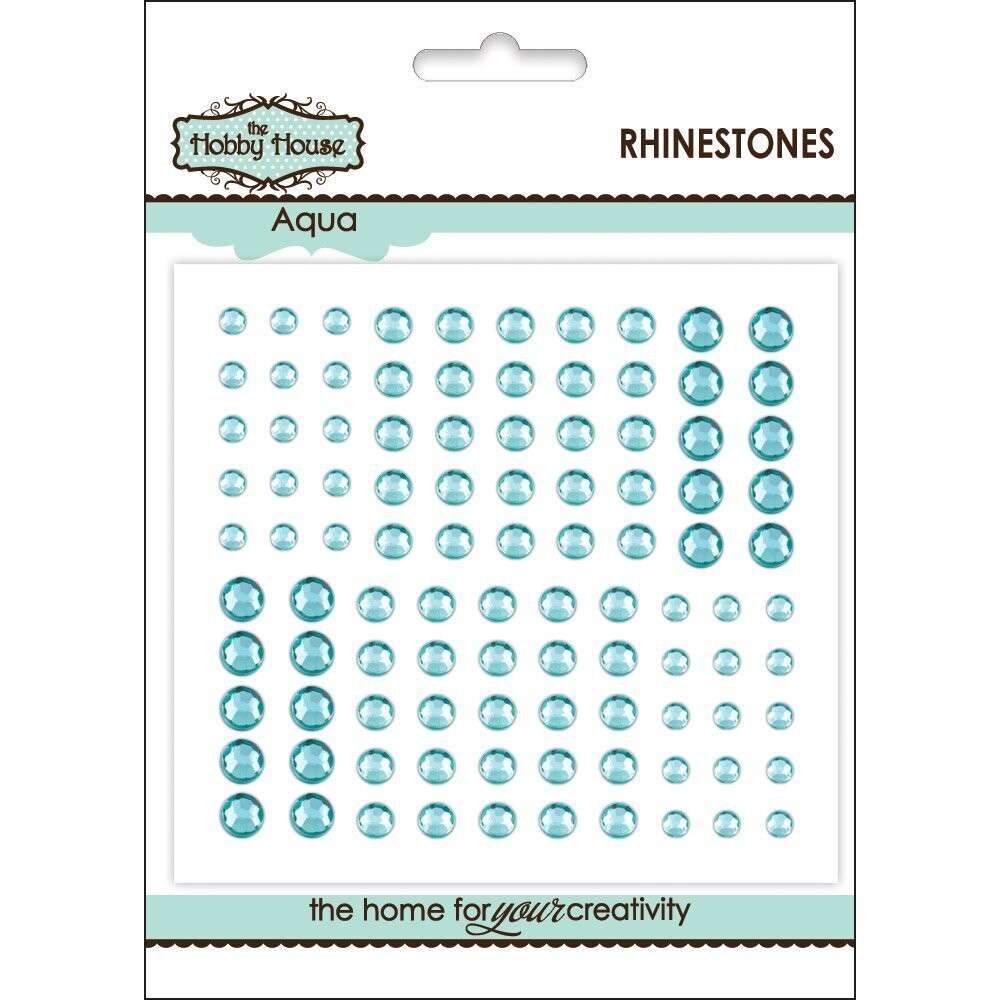 The Hobby House Rhinestones Assorted - AQUA
