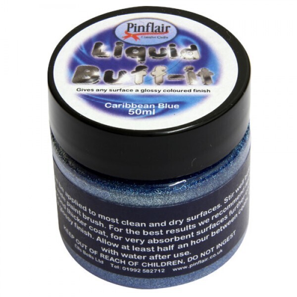 Pinflair LIQUID BUFF-IT - CARRIBEAN BLUE **Half Price**