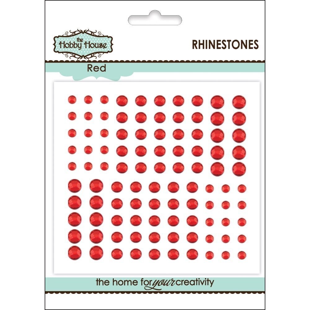 The Hobby House Rhinestones Assorted - RED
