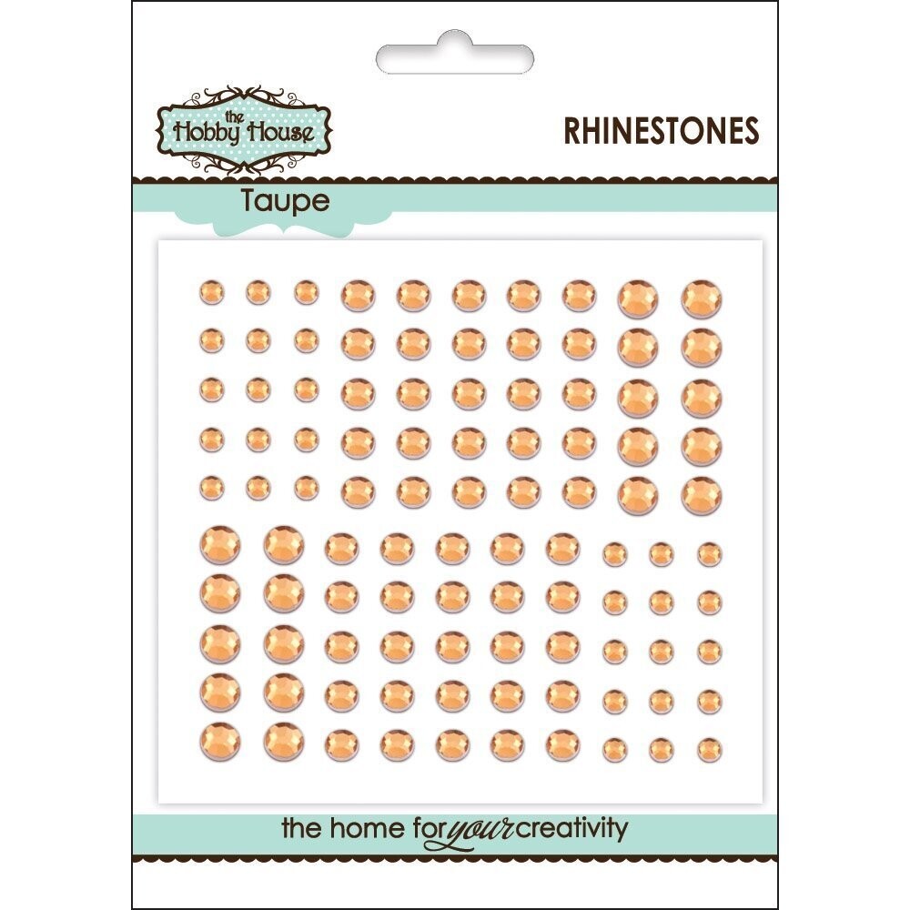 The Hobby House Rhinestones Assorted - PEACH