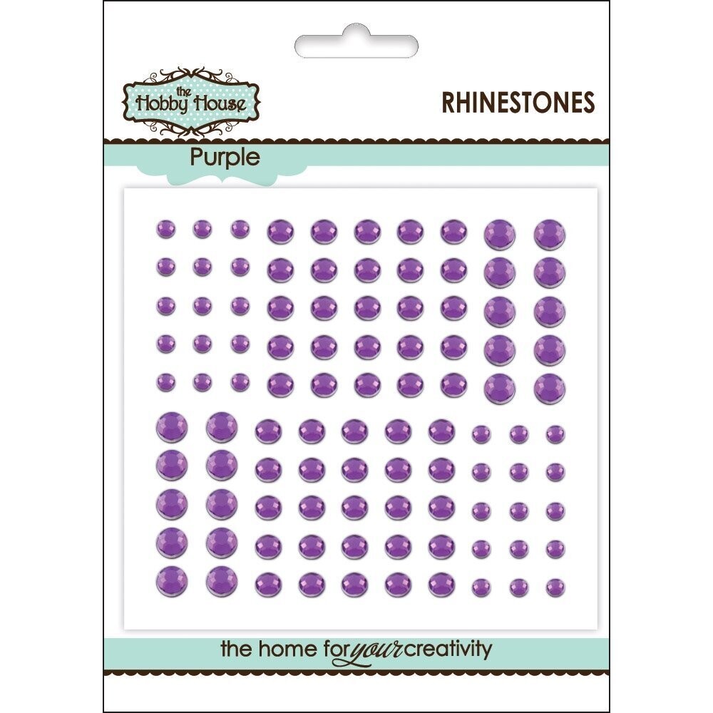 The Hobby House Rhinestones Assorted - PURPLE