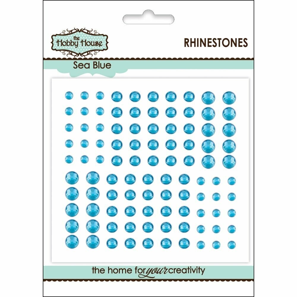 The Hobby House Rhinestones Assorted - SEA BLUE