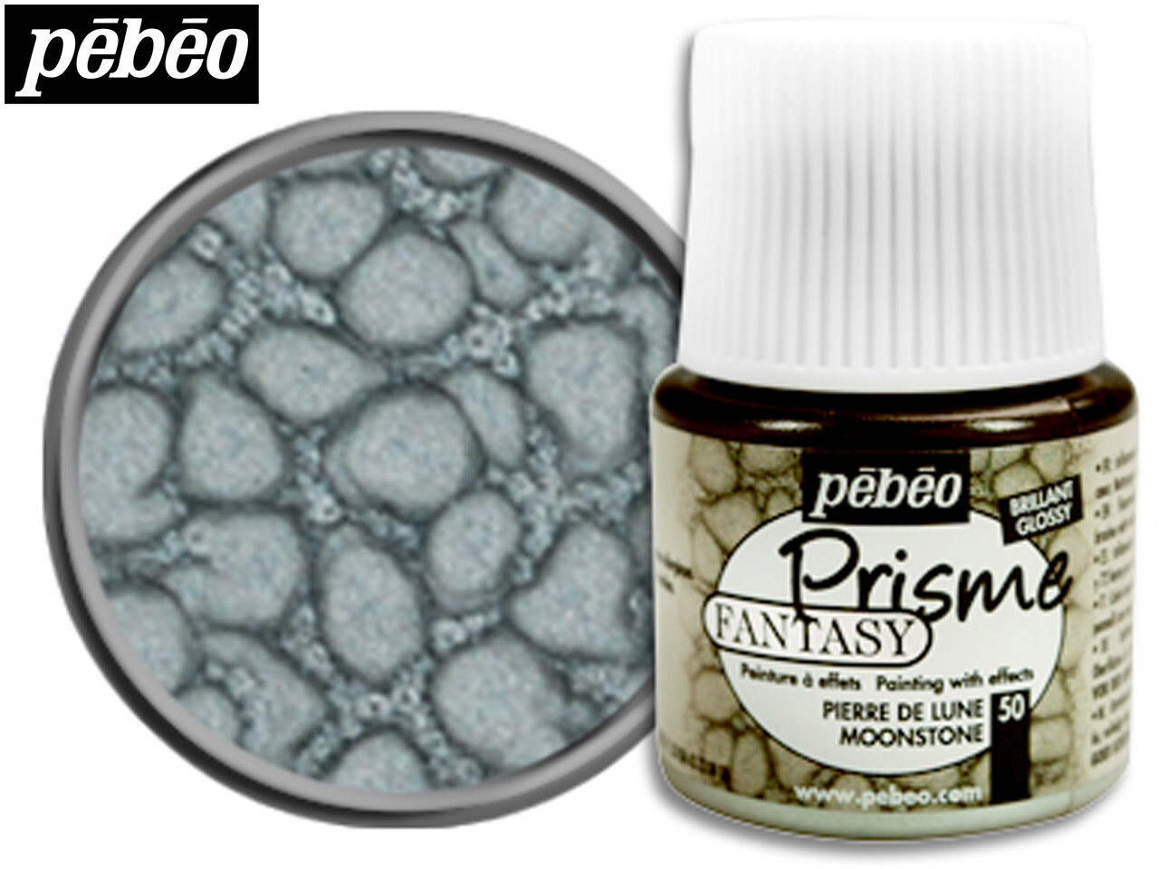 Pebeo Fantasy Prisme Paint - MOONSTONE (50) 45ml