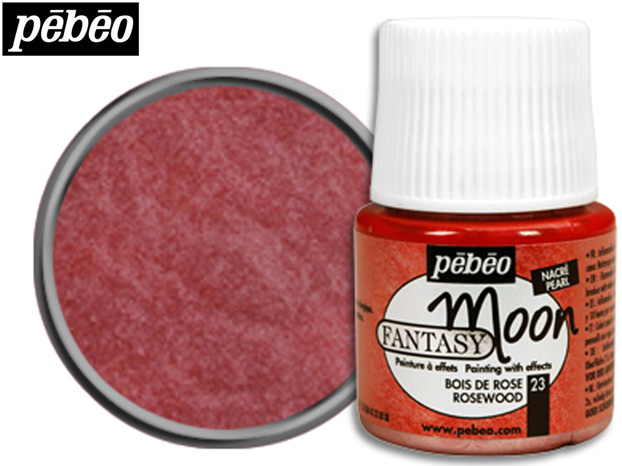 Pebeo Fantasy Moon Paint - ROSEWOOD (23) 45ml
