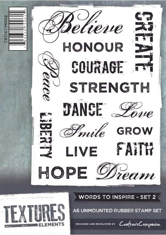 Textures ELEMENTS - WORDS TO INSPIRE 2  **HALF PRICE**