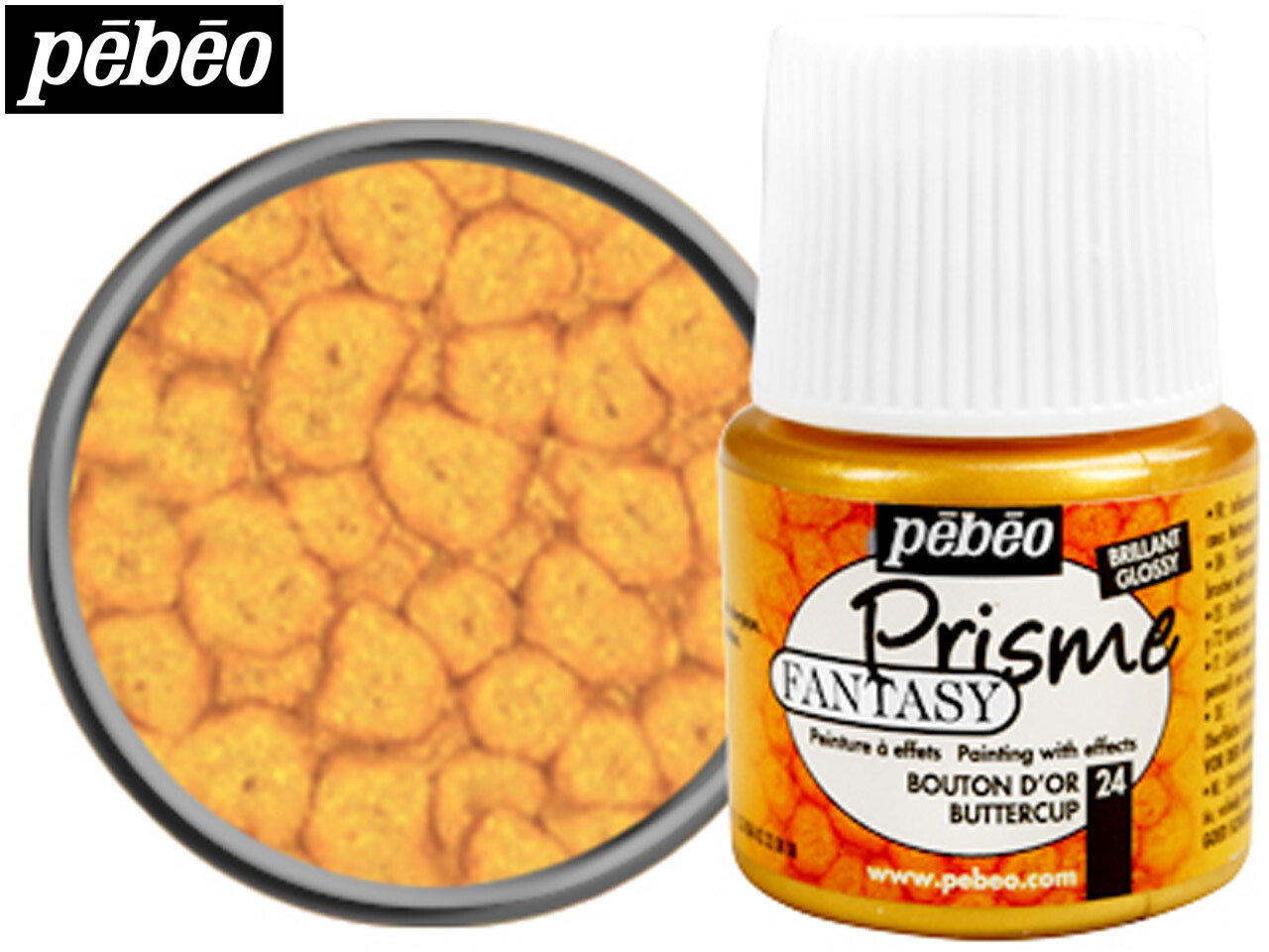 Pebeo Fantasy Prisme Paint - BUTTERCUP (24) 45ml