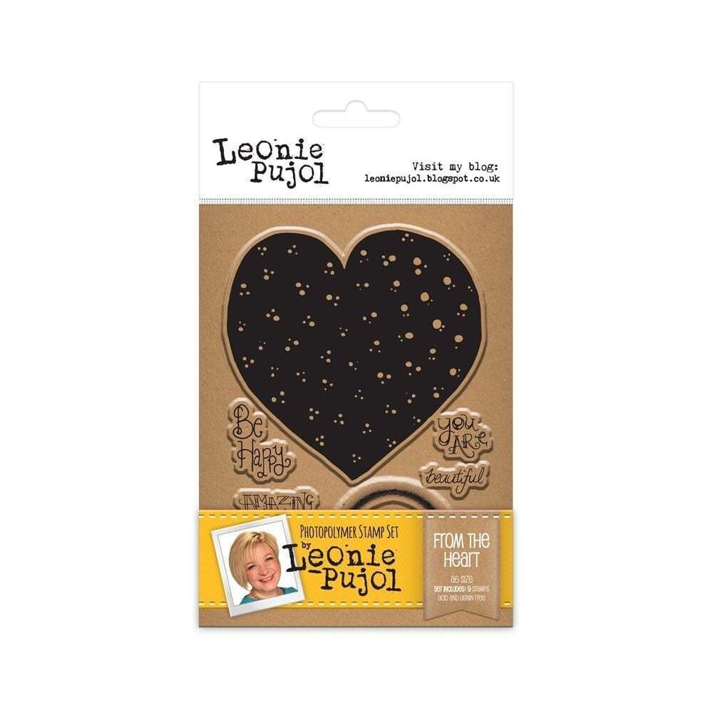 Leonie Pujol A6 Stamps - FROM THE HEART **LESS THAN HALF PRICE**
