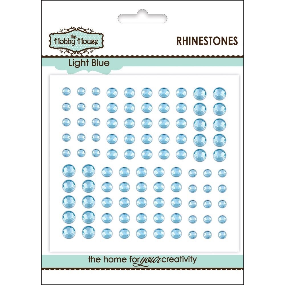 The Hobby House Rhinestones Assorted - LIGHT BLUE