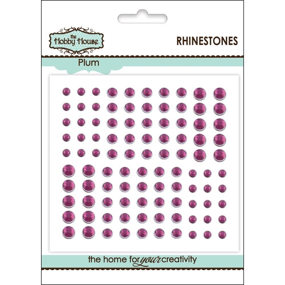 The Hobby House Rhinestones Assorted - PLUM