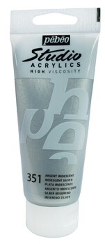 Pebeo - DYNA Iridescent Acrylic Paint - SILVER (351) 250ml