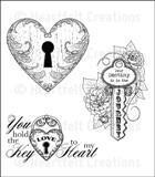 Heartfelt Creations - Journey of Love Keys PreCut set **LESS Than HALF PRICE**