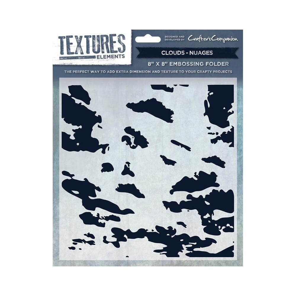 Textures ELEMENTS Embossing Folder 8&quot; x 8&quot; - CLOUDS