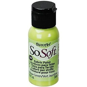 DecoArt SoSoft Fabric Paint - YELLOW GREEN