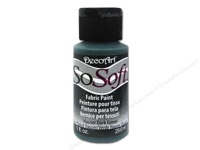 DecoArt SoSoft Fabric Paint - HAUSER DARK GREEN