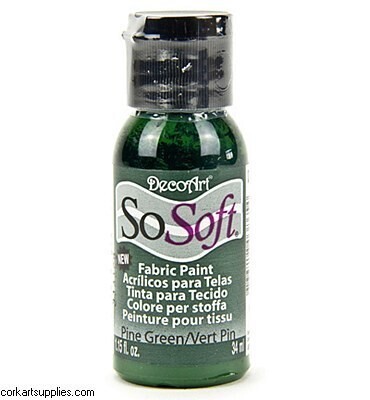 DecoArt SoSoft Fabric Paint - PINE GREEN