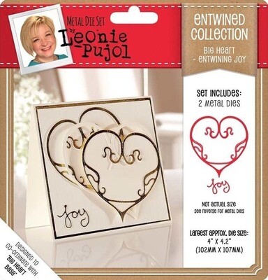 Leonie Pujol Entwined Collection - Big Heart ENTWINING JOY Dies **LESS THAN HALF PRICE**