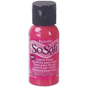 DecoArt SoSoft Fabric Paint - DARK ROSE