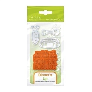 Tonic Die &amp; Stamp set - DINNERS UP