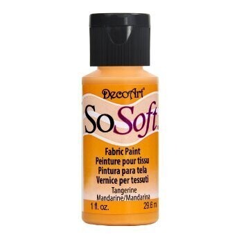 DecoArt SoSoft Fabric Paint - TANGERINE