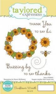 Taylored Expressions - Sunflower Wreath Stamp Set