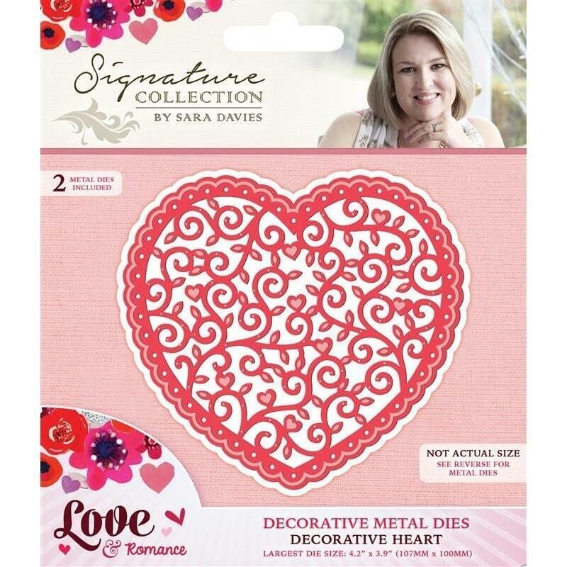Love &amp; Romance - Die Set - DECORATIVE HEART **TO CLEAR**