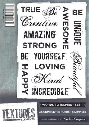 Textures ELEMENTS - WORDS TO INSPIRE 1  **HALF PRICE**