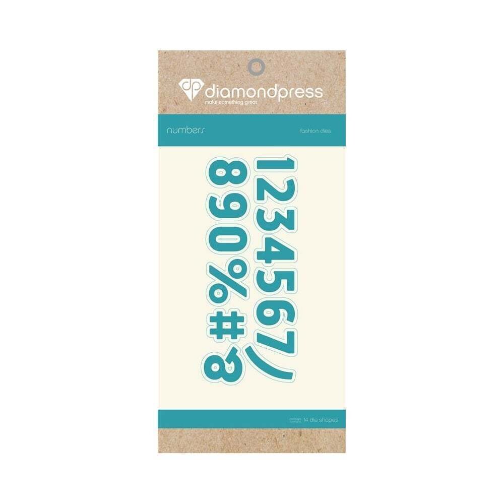 DIAMOND PRESS Words Dies - BLOCK NUMBERS