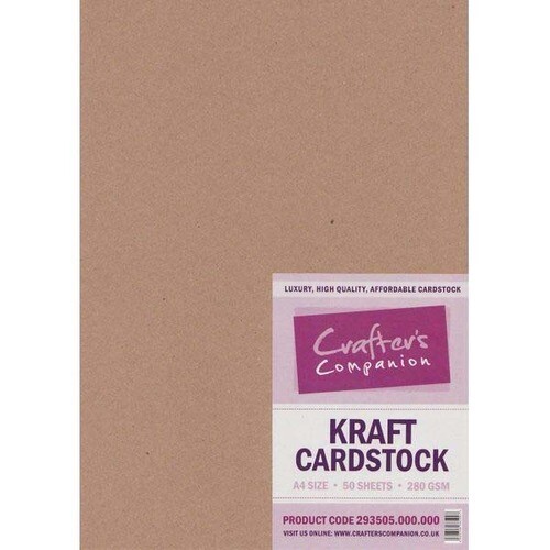 Kraft Cardstock by Cratfer&#39;s Companion - A4 sheets 280 gsm (x50)