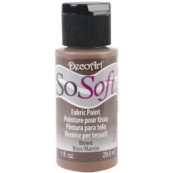 DecoArt SoSoft Fabric Paint - BROWN