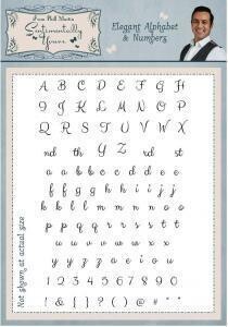 Sentimentally Yours - ELEGANT Alphabet &amp; Numbers by Phil Martin **REDUCED**