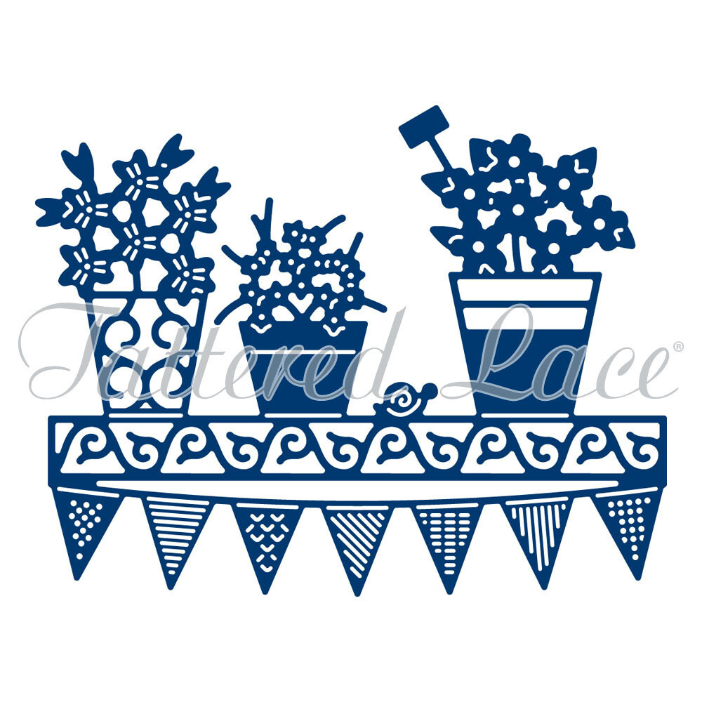 Tattered Lace Dies - FLOWER POT SHELF
