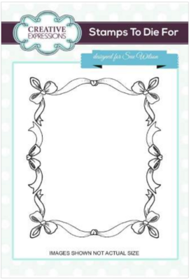 Stamps by Sue Wilson  - TESSA&#39;S RIBBON FRAME UMS667  **REDUCED**