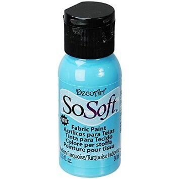 DecoArt SoSoft Fabric Paint - INDIAN TURQUOISE