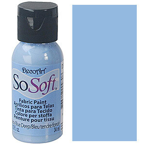 DecoArt SoSoft Fabric Paint - BABY BLUE DEEP